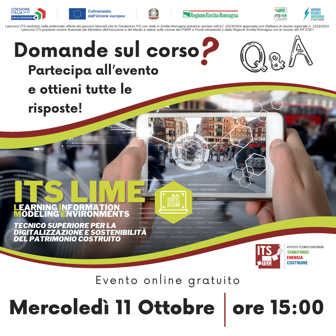 Q&amp;A online corso LIME 11 ottobre